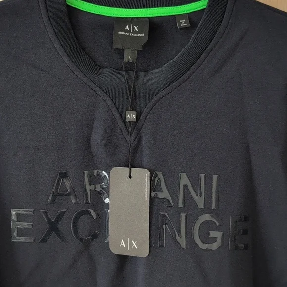 Armani Exchange Charcoal Crewneck Sweatshirt - Picture 4 of 7